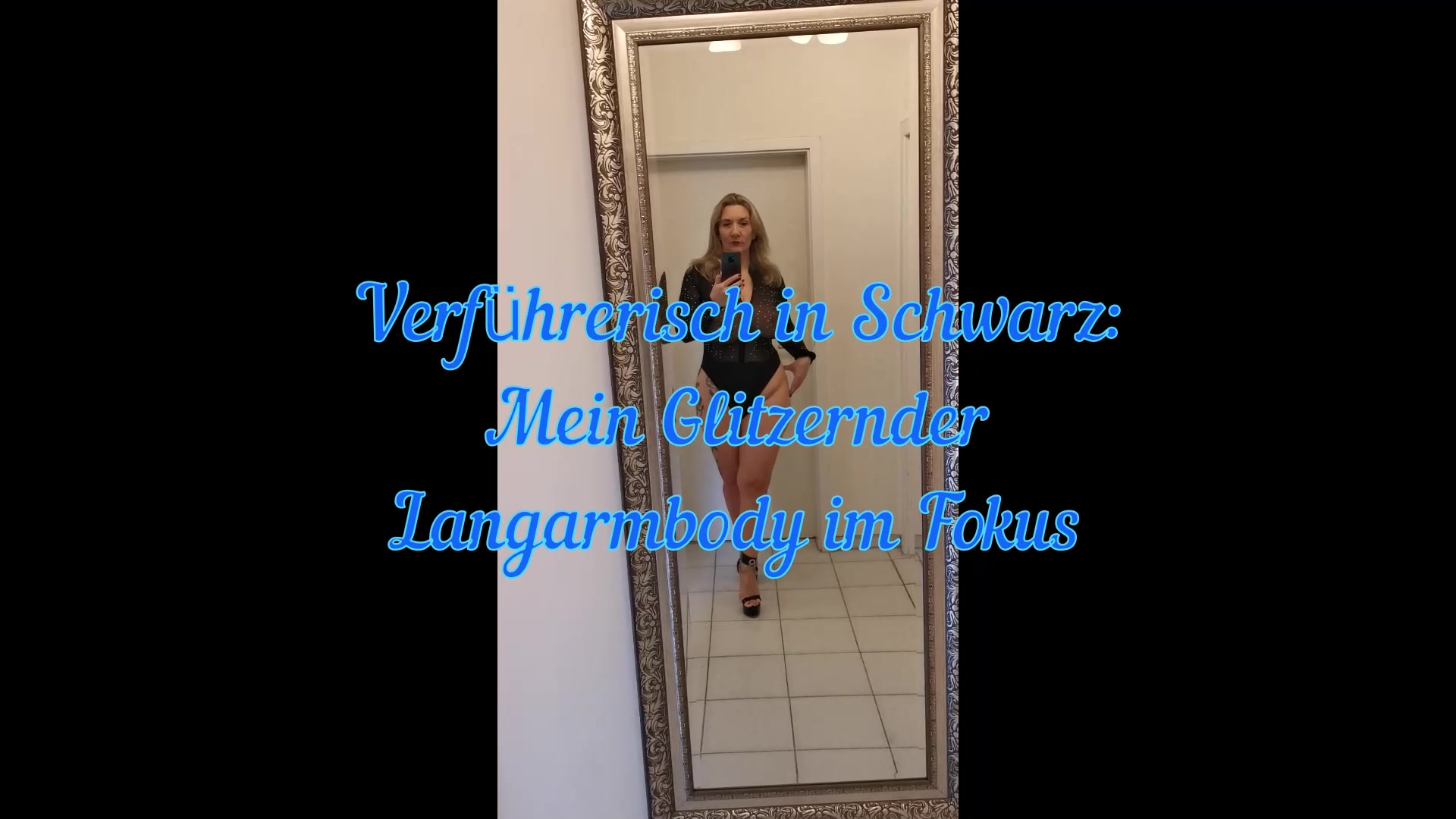 Sandybigboobs Porno Video: Verführerisch in Schwarz Mein Glitzernder Langarmbody im Fokus